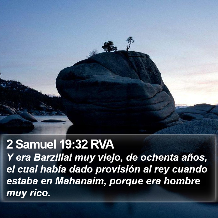 2 Samuel 19:32 RVA Bible Study