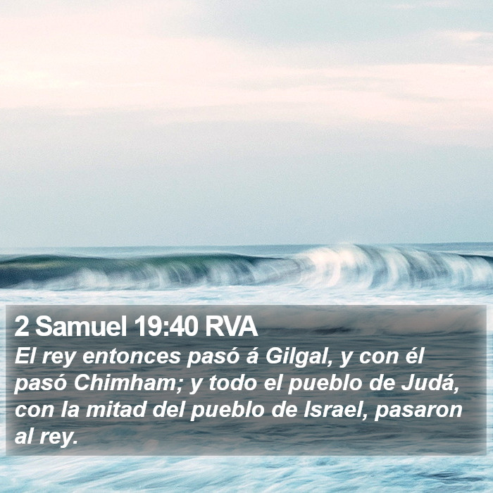 2 Samuel 19:40 RVA Bible Study