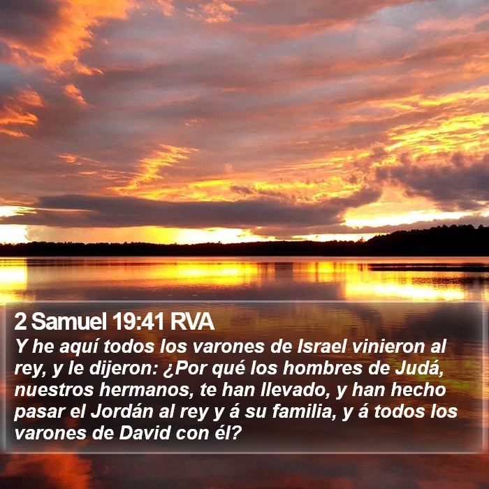 2 Samuel 19:41 RVA Bible Study