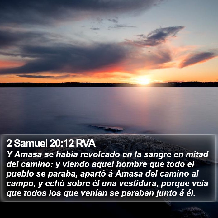 2 Samuel 20:12 RVA Bible Study