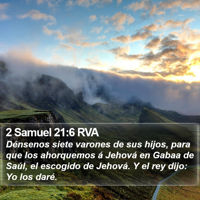 2 Samuel 21:6 RVA Bible Study