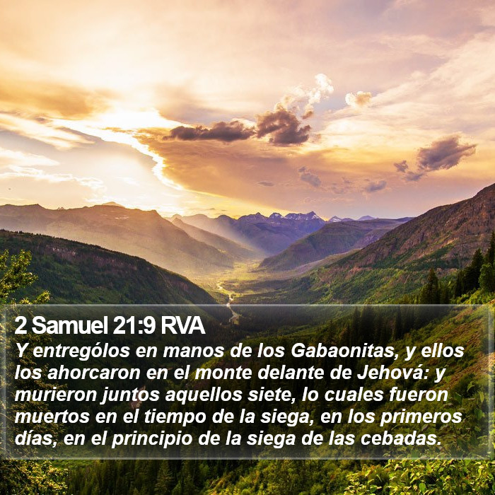 2 Samuel 21:9 RVA Bible Study