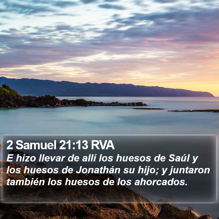2 Samuel 21:13 RVA Bible Study
