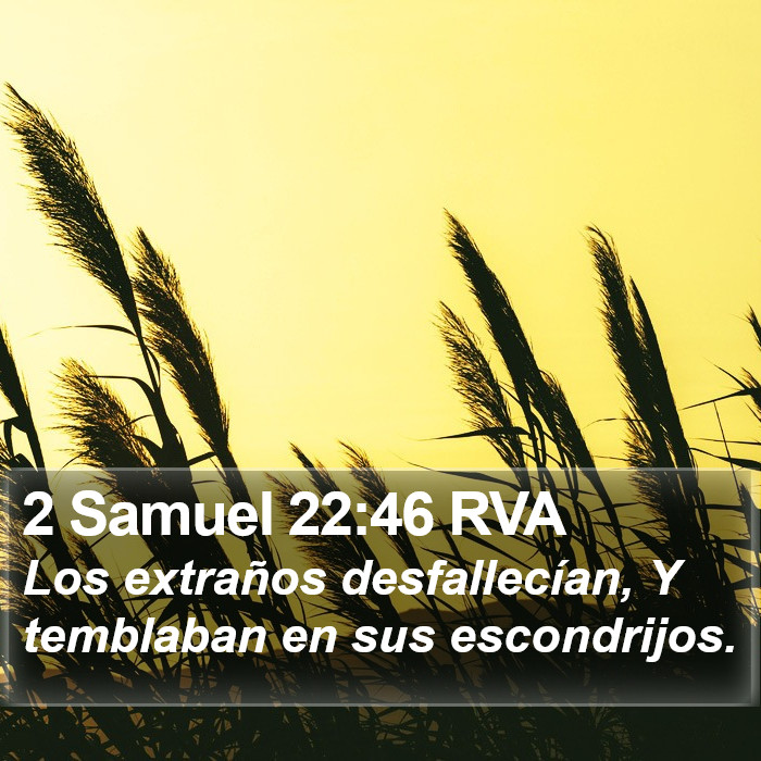 2 Samuel 22:46 RVA Bible Study