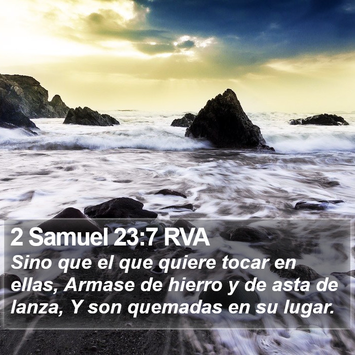 2 Samuel 23:7 RVA Bible Study