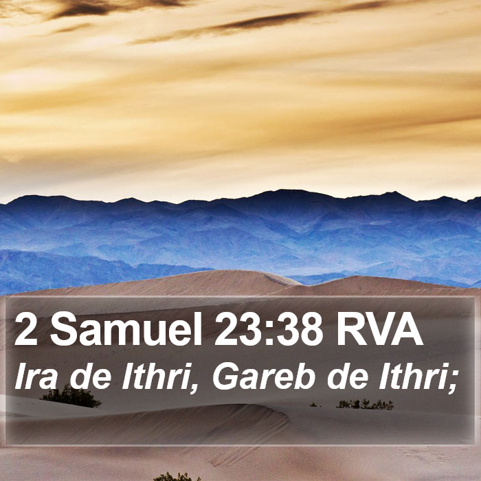 2 Samuel 23:38 RVA Bible Study