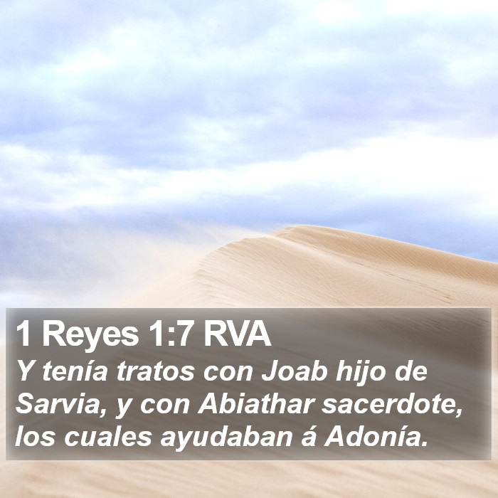 1 Reyes 1:7 RVA Bible Study