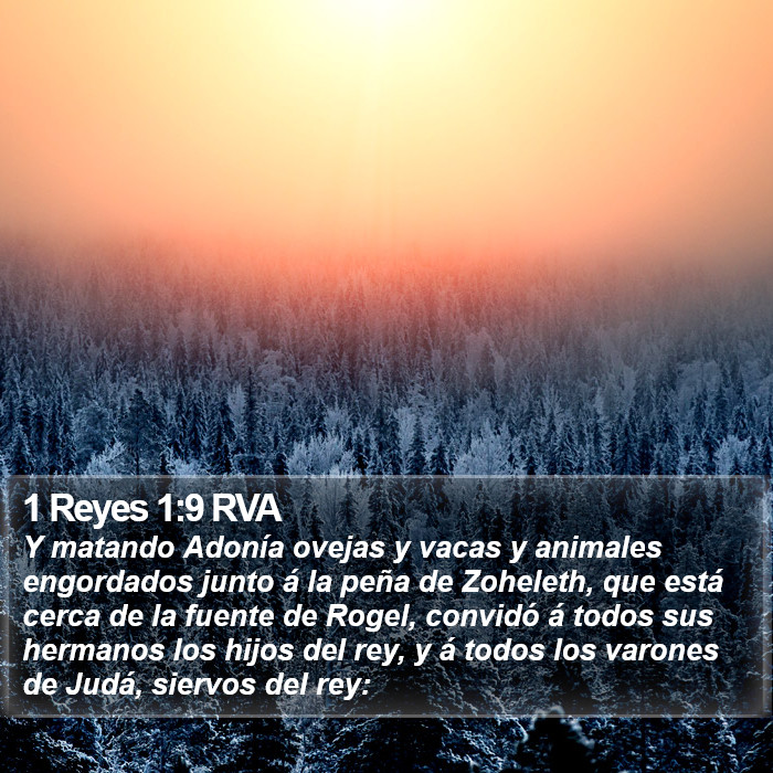 1 Reyes 1:9 RVA Bible Study