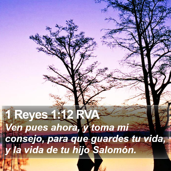 1 Reyes 1:12 RVA Bible Study