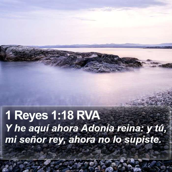 1 Reyes 1:18 RVA Bible Study