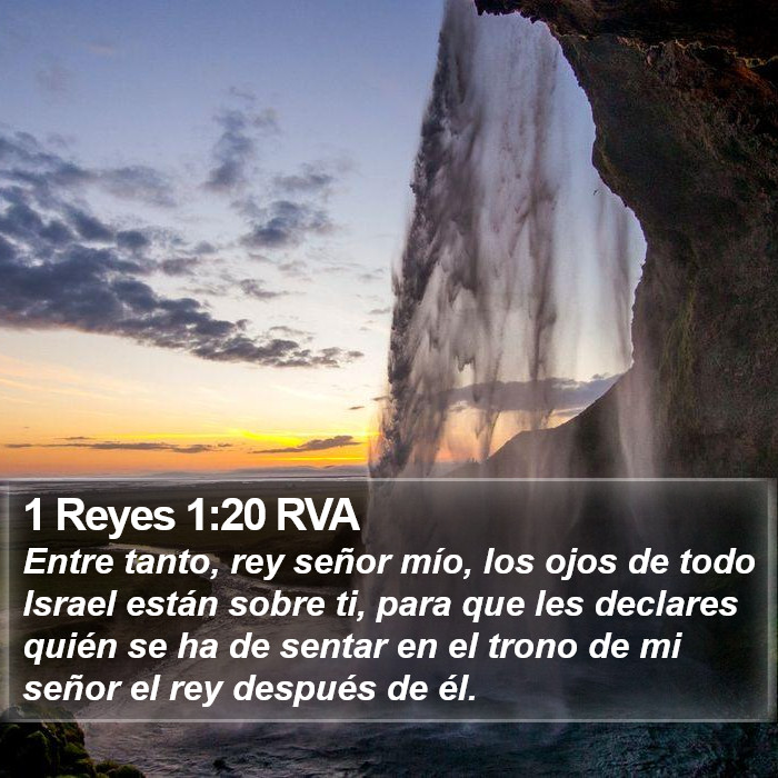 1 Reyes 1:20 RVA Bible Study