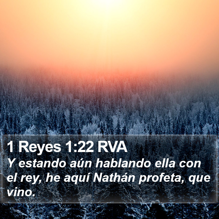 1 Reyes 1:22 RVA Bible Study