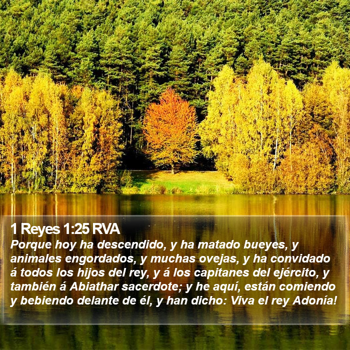 1 Reyes 1:25 RVA Bible Study