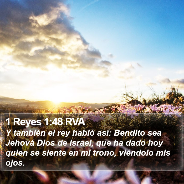 1 Reyes 1:48 RVA Bible Study