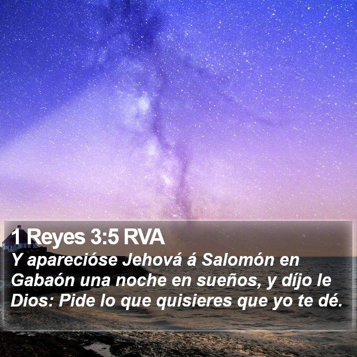 1 Reyes 3:5 RVA Bible Study