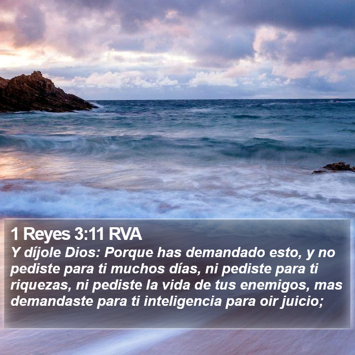 1 Reyes 3:11 RVA Bible Study