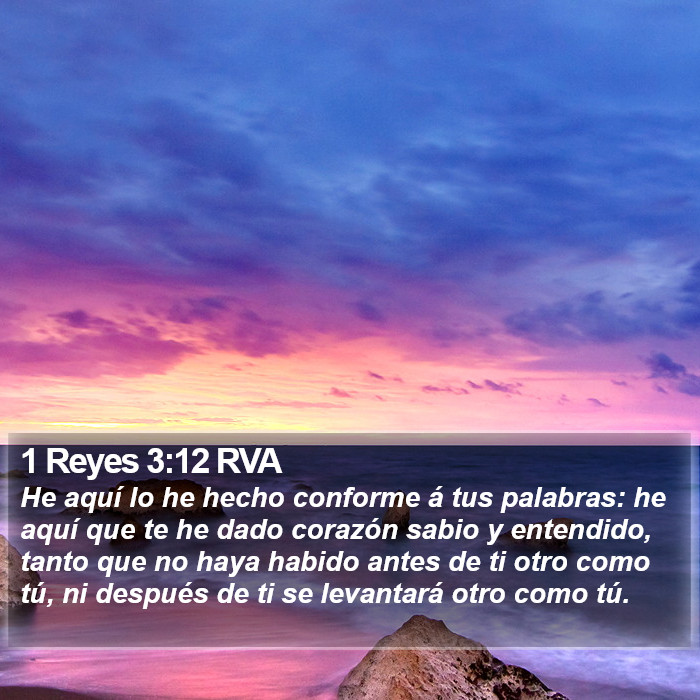 1 Reyes 3:12 RVA Bible Study