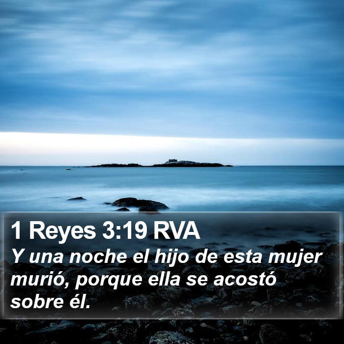 1 Reyes 3:19 RVA Bible Study