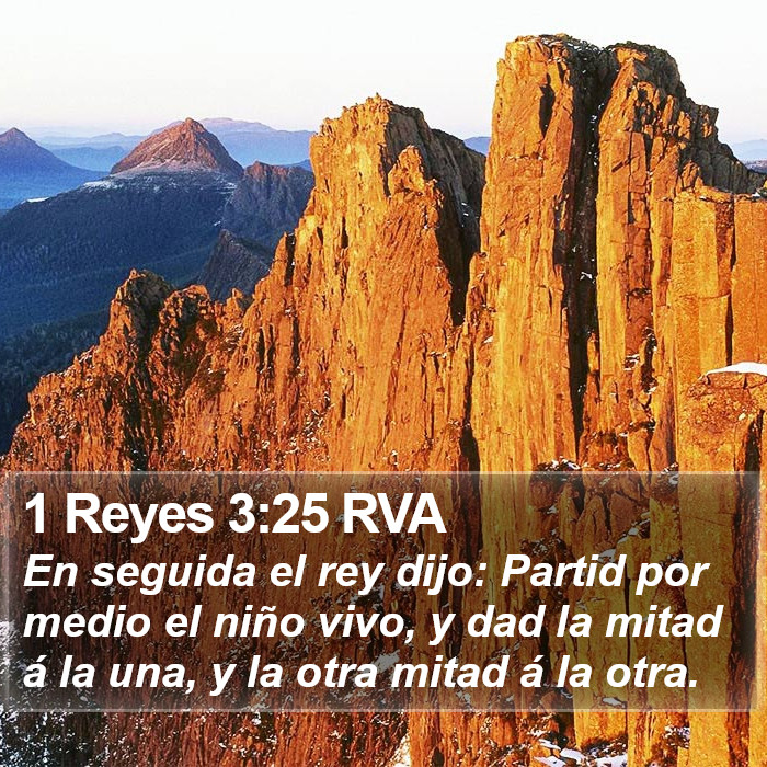 1 Reyes 3:25 RVA Bible Study