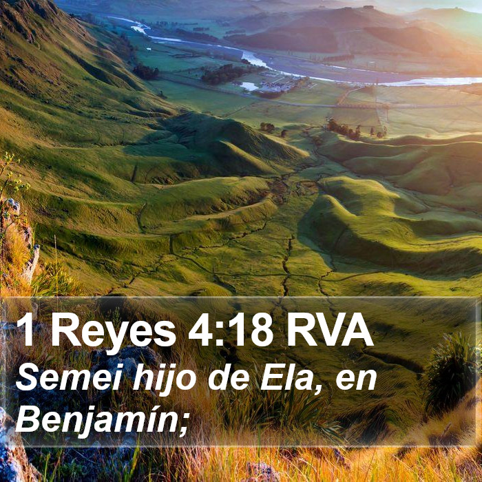 1 Reyes 4:18 RVA Bible Study