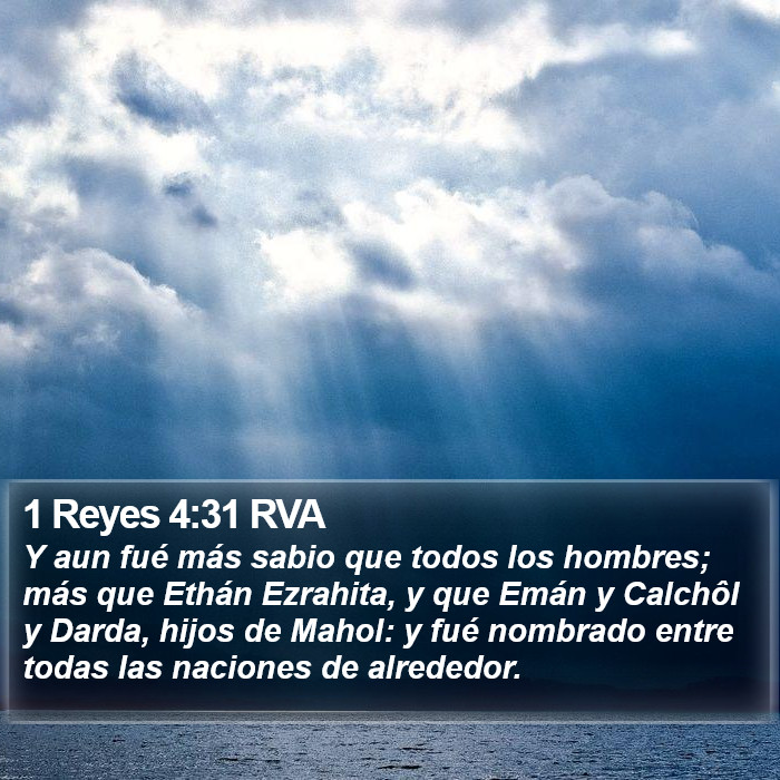 1 Reyes 4:31 RVA Bible Study