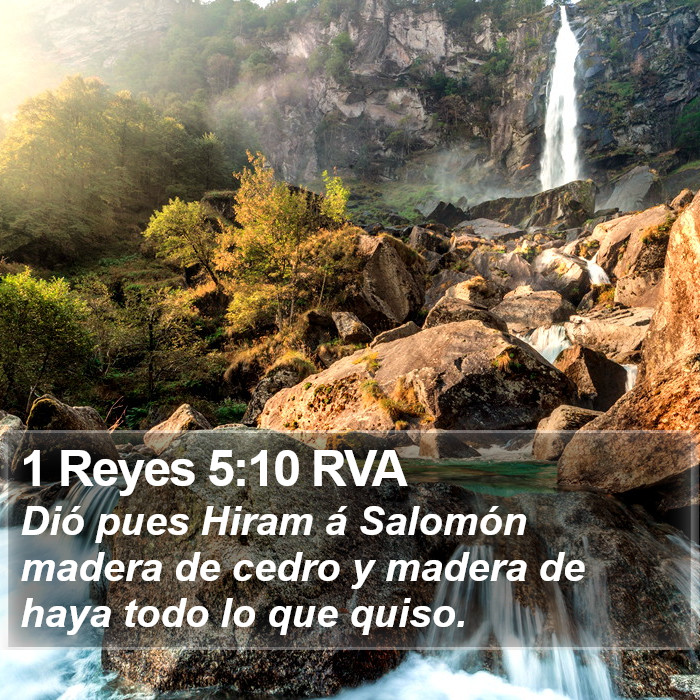 1 Reyes 5:10 RVA Bible Study