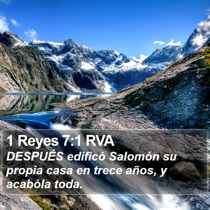 1 Reyes 7:1 RVA Bible Study