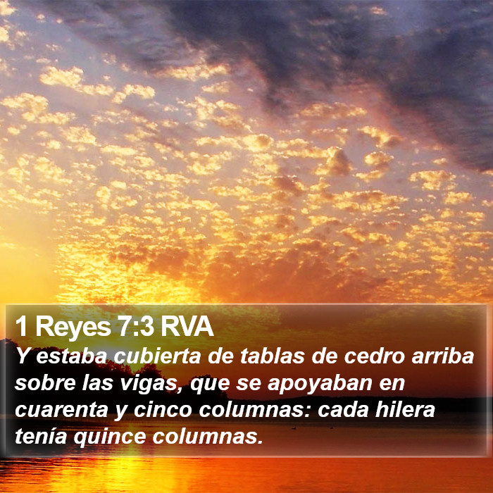 1 Reyes 7:3 RVA Bible Study