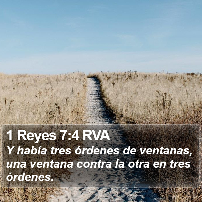 1 Reyes 7:4 RVA Bible Study