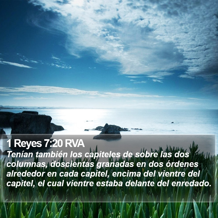 1 Reyes 7:20 RVA Bible Study