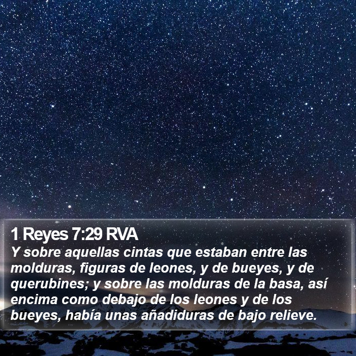 1 Reyes 7:29 RVA Bible Study