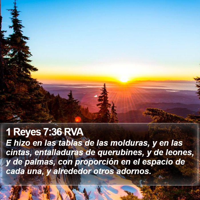 1 Reyes 7:36 RVA Bible Study