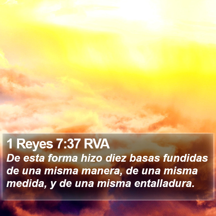 1 Reyes 7:37 RVA Bible Study