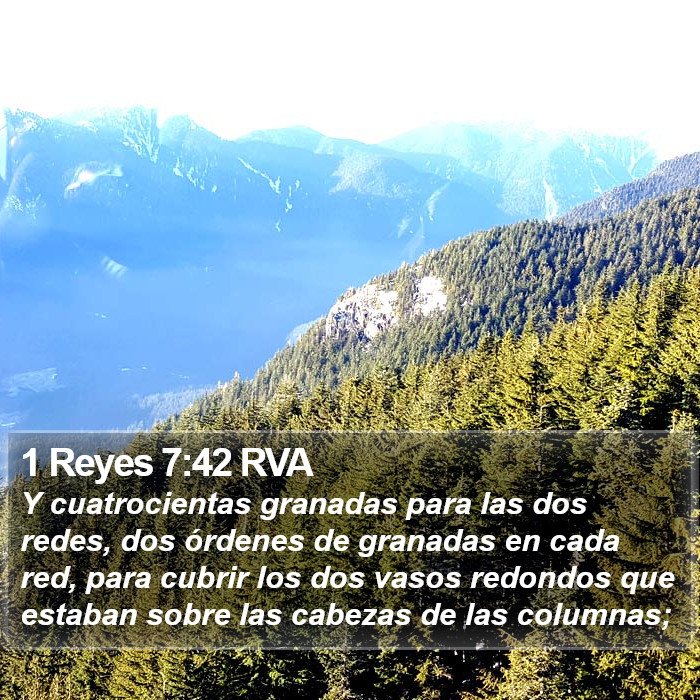 1 Reyes 7:42 RVA Bible Study