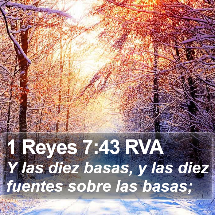 1 Reyes 7:43 RVA Bible Study