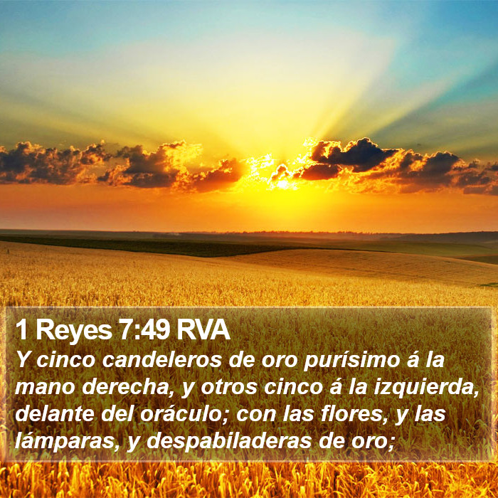 1 Reyes 7:49 RVA Bible Study