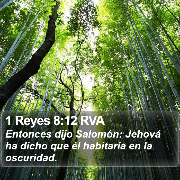 1 Reyes 8:12 RVA Bible Study