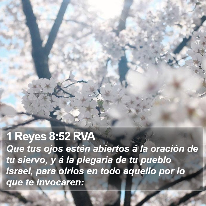 1 Reyes 8:52 RVA Bible Study