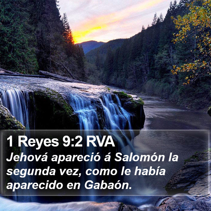 1 Reyes 9:2 RVA Bible Study