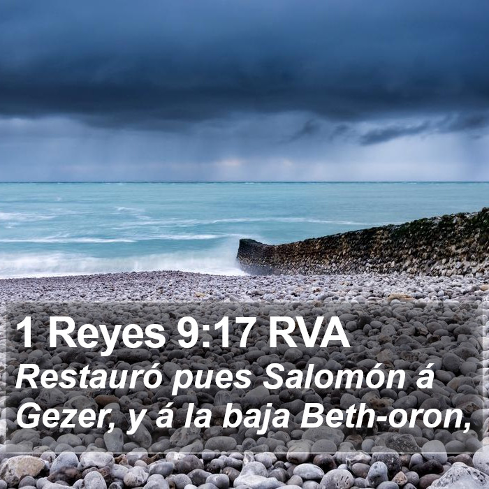 1 Reyes 9:17 RVA Bible Study