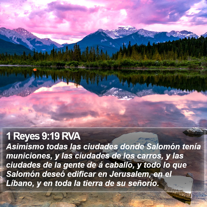 1 Reyes 9:19 RVA Bible Study