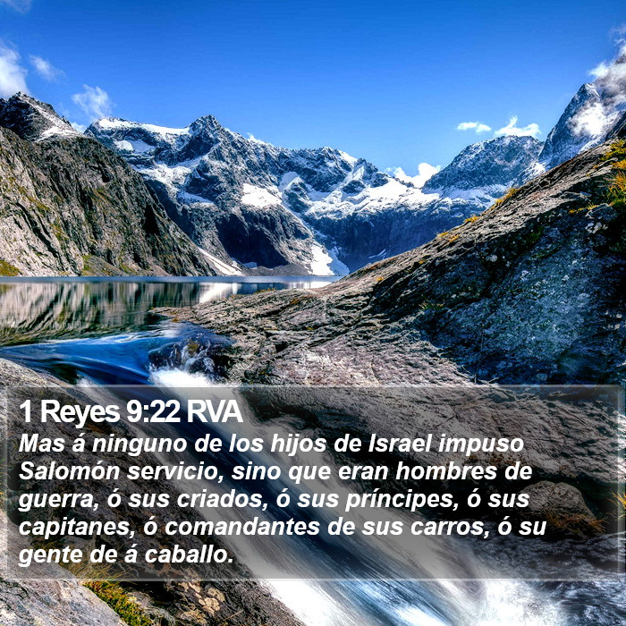 1 Reyes 9:22 RVA Bible Study