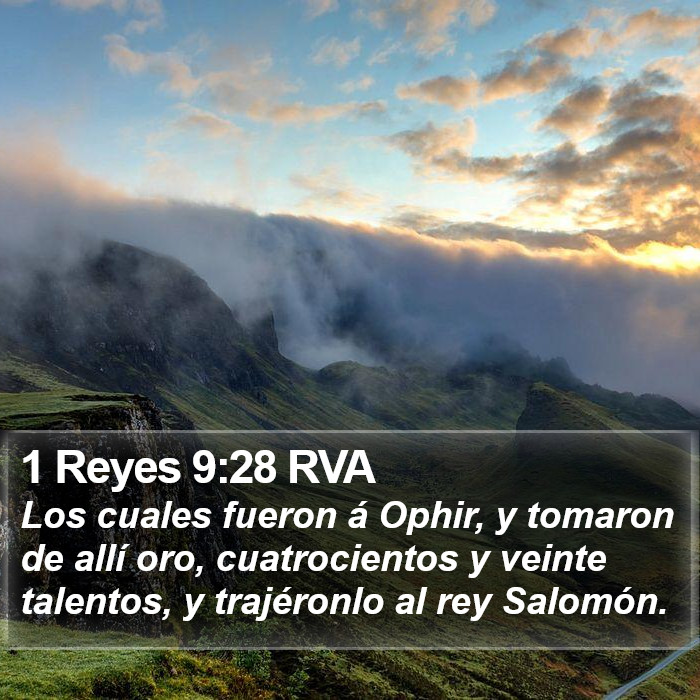 1 Reyes 9:28 RVA Bible Study