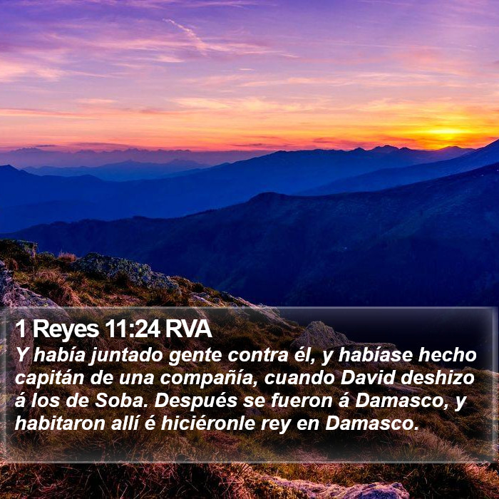 1 Reyes 11:24 RVA Bible Study