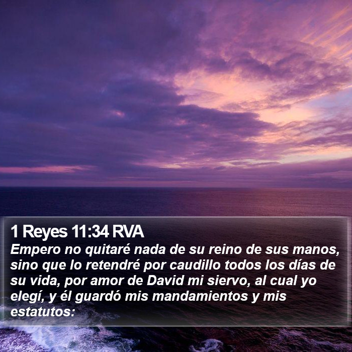 1 Reyes 11:34 RVA Bible Study