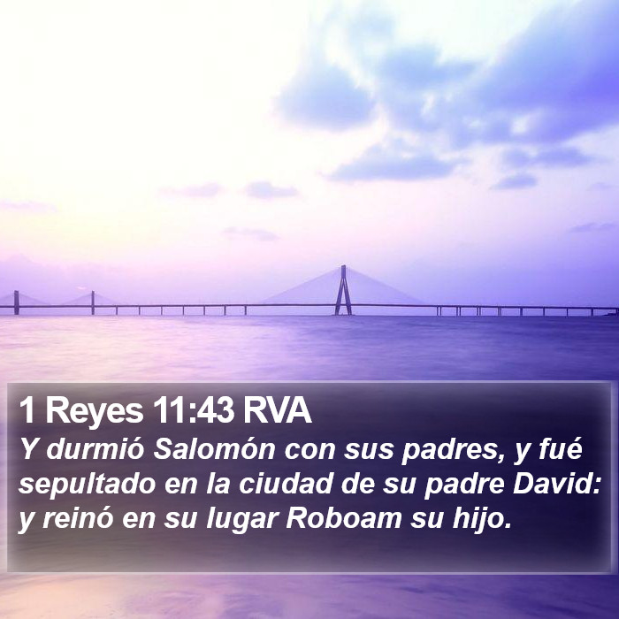 1 Reyes 11:43 RVA Bible Study