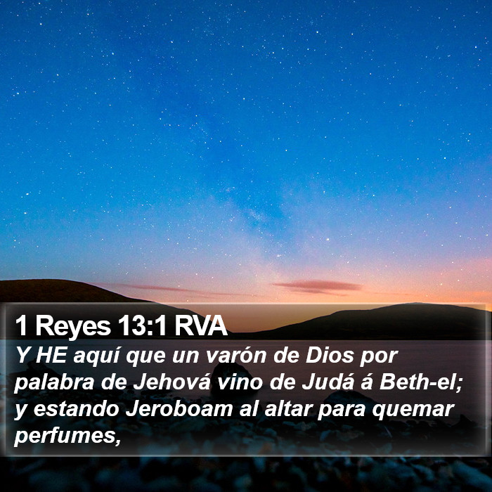 1 Reyes 13:1 RVA Bible Study