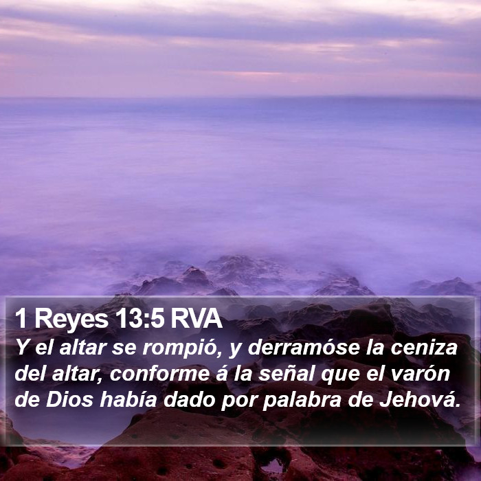 1 Reyes 13:5 RVA Bible Study