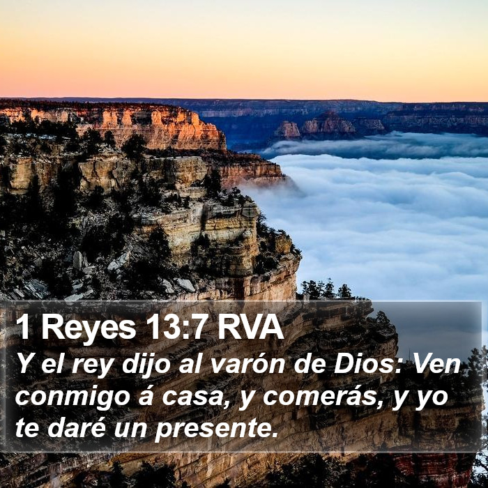 1 Reyes 13:7 RVA Bible Study