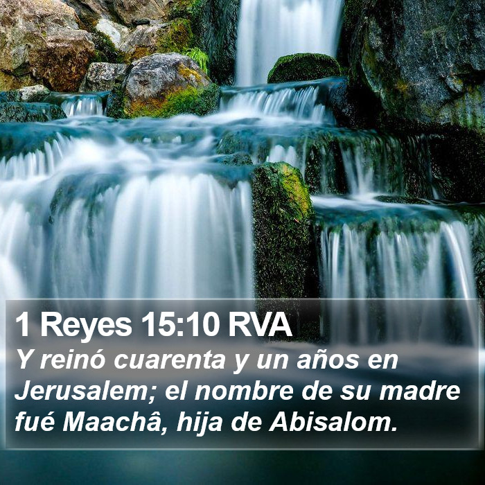 1 Reyes 15:10 RVA Bible Study